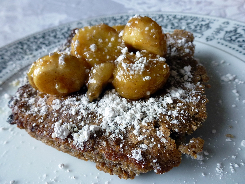 Baked Pancake with Cinnamon Maple Banana&nbsp;Topper