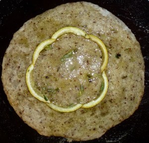herbed lemon flat bread