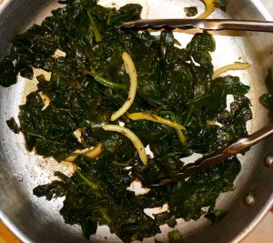 steamed spinach