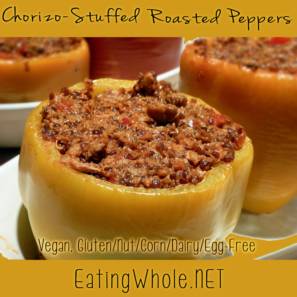 Spicy Chorizo-Stuffed Roasted&nbsp;Peppers