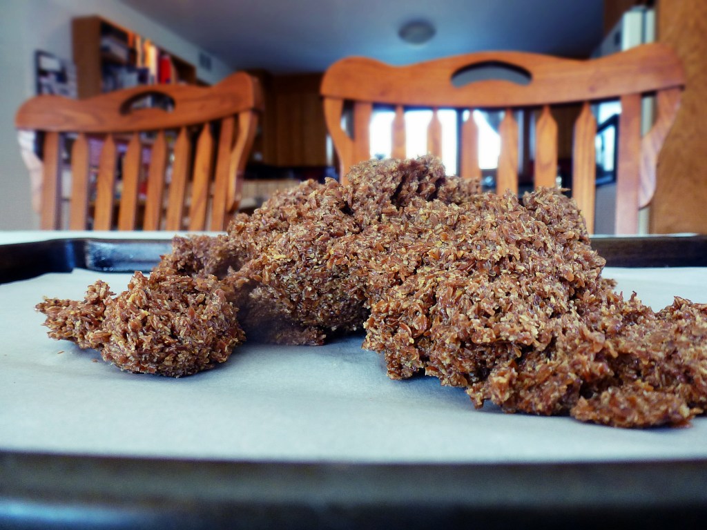 cracker mix on parchment paper
