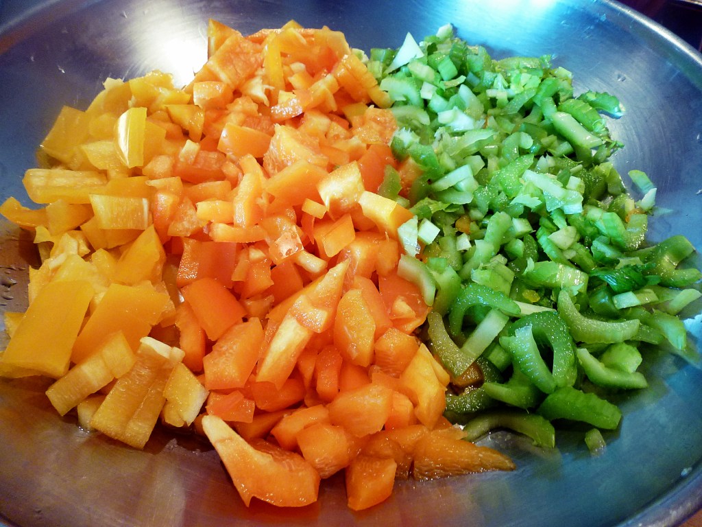 diced veggies