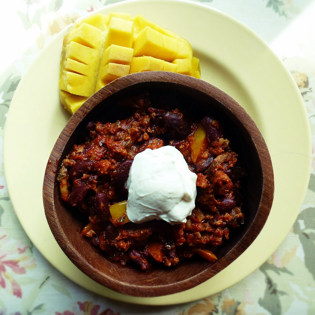 spicy chorizo chili