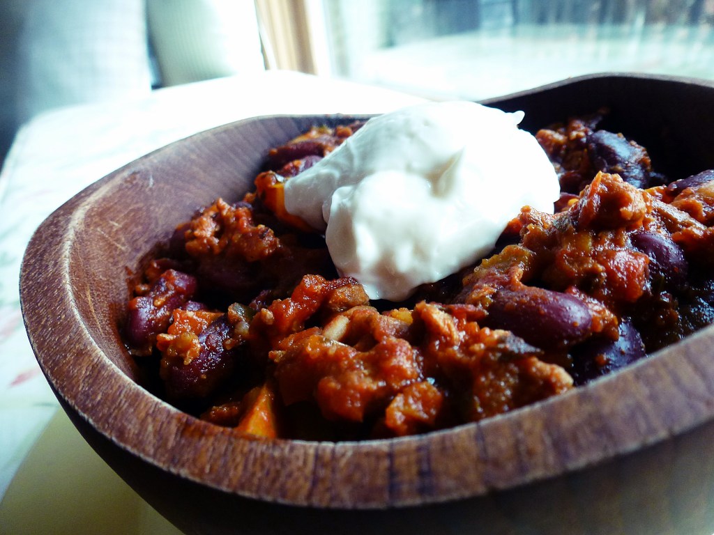 Spicy chorizo chili