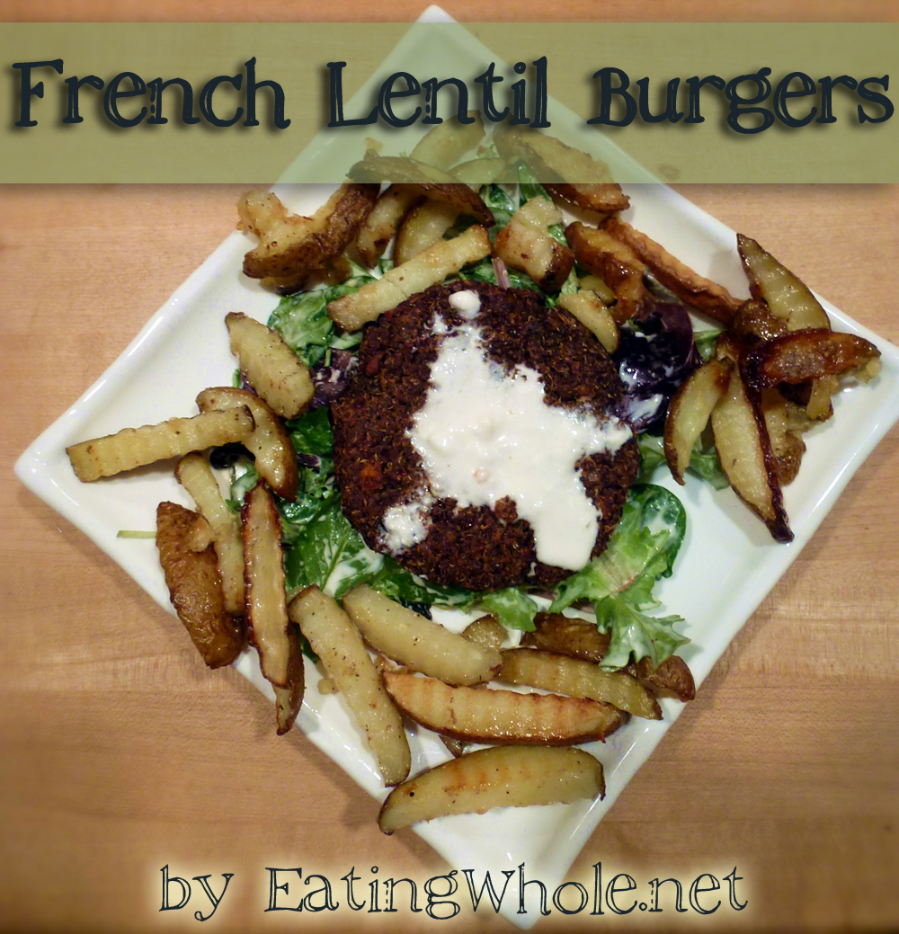 French Lentil Burger