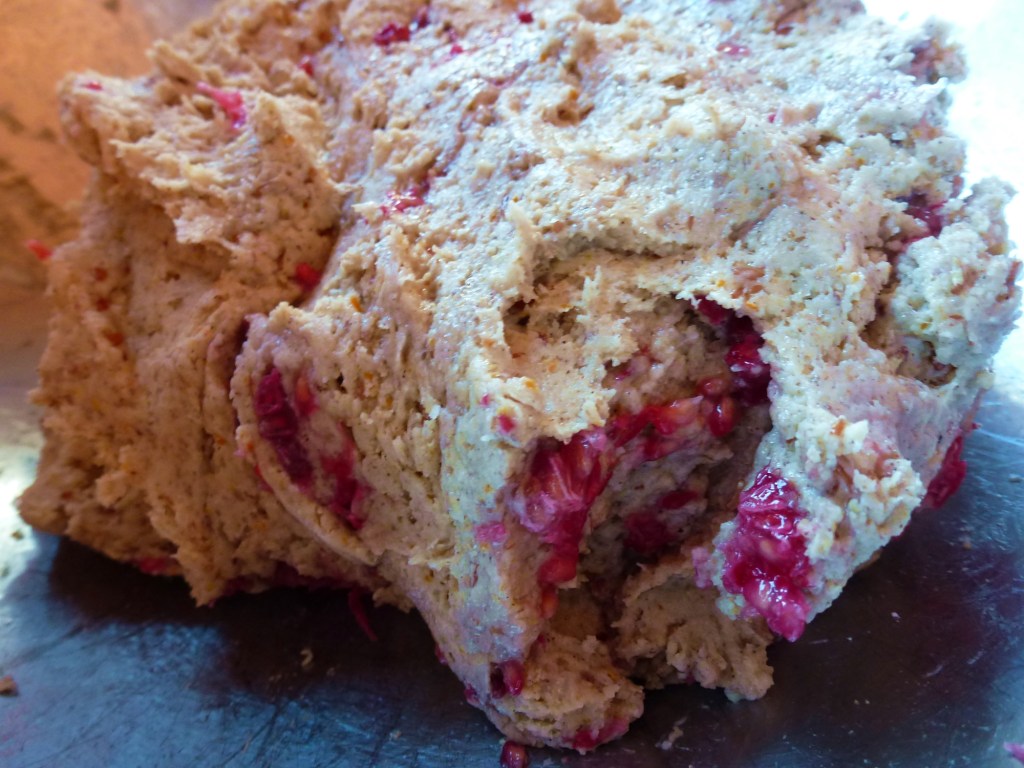 scone dough close up