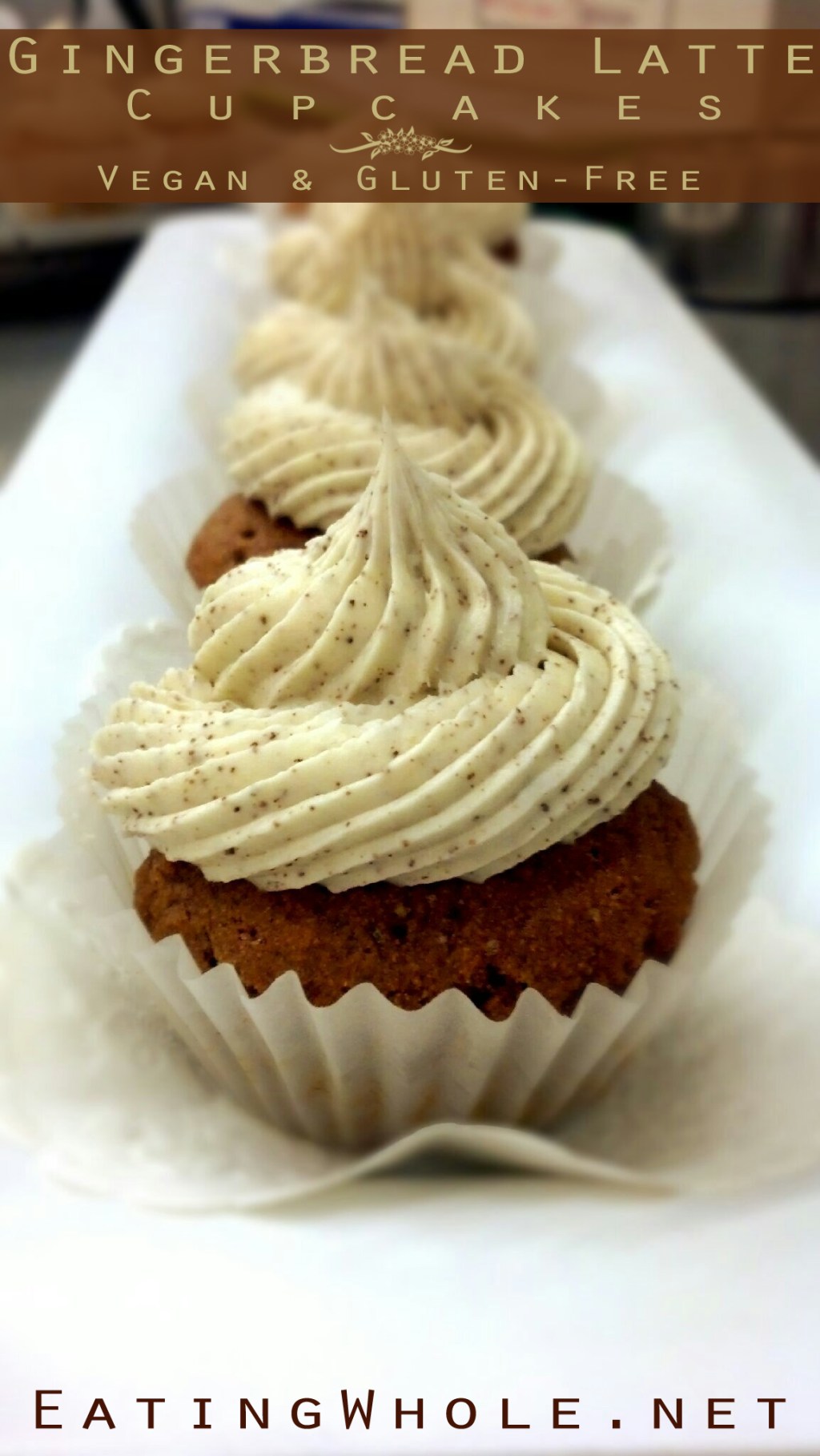 Gingerbread Latte Cupcakes