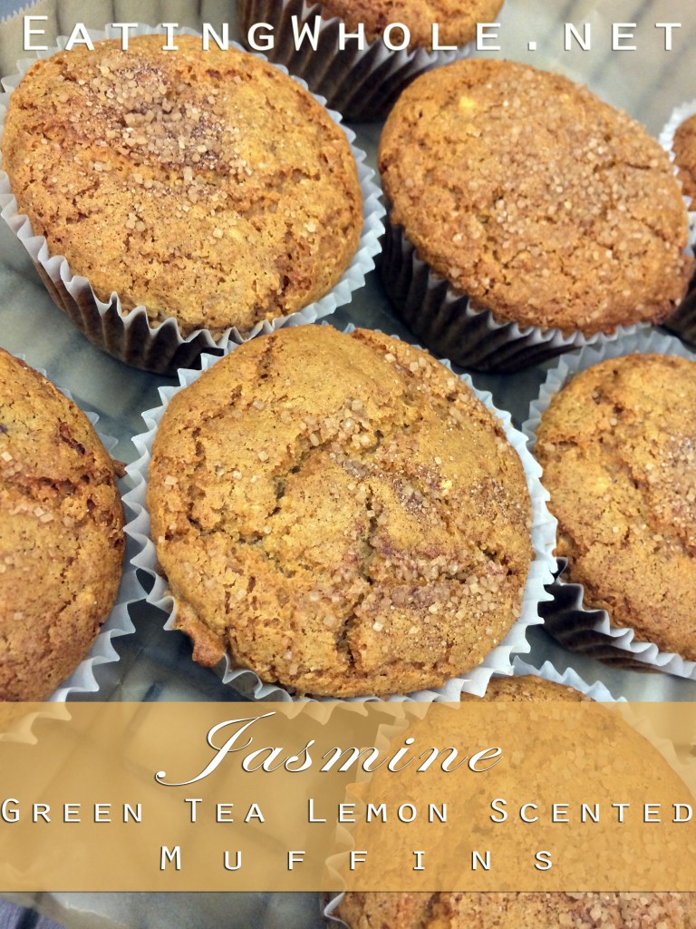jasmine green tea lemon scented muffins title