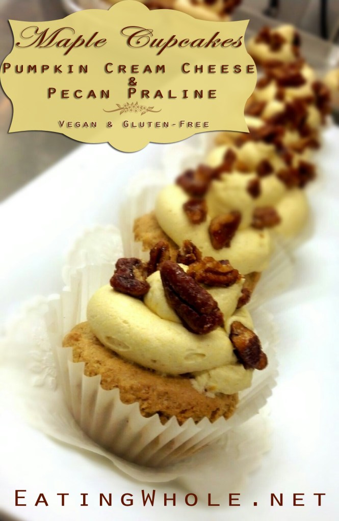 Maple cupcake pumpkin buttercream pecan praline title