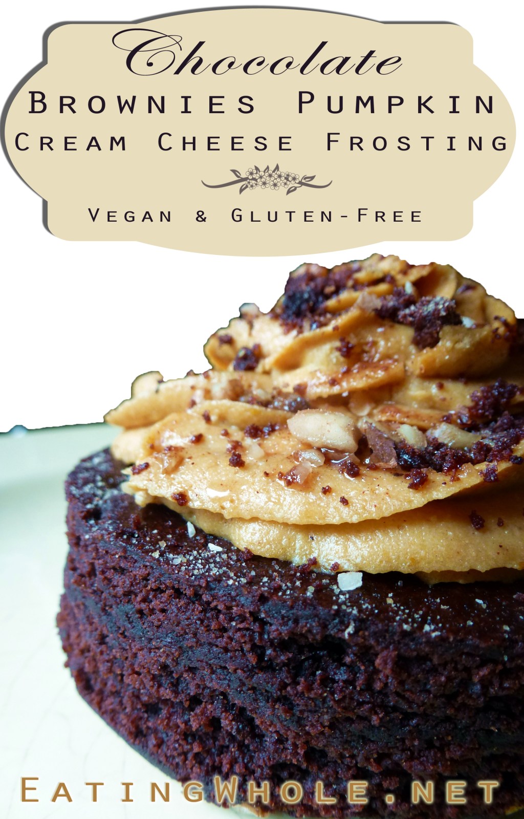 Brownies with Pumpkin Cream Cheese&nbsp;Frosting