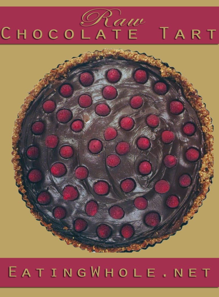raw chocolate tart pecan crust title