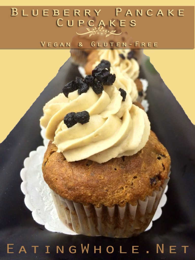 blueberry pancake cupcake title