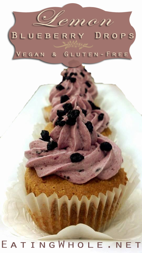 lemon blueberry drop cupcakes title
