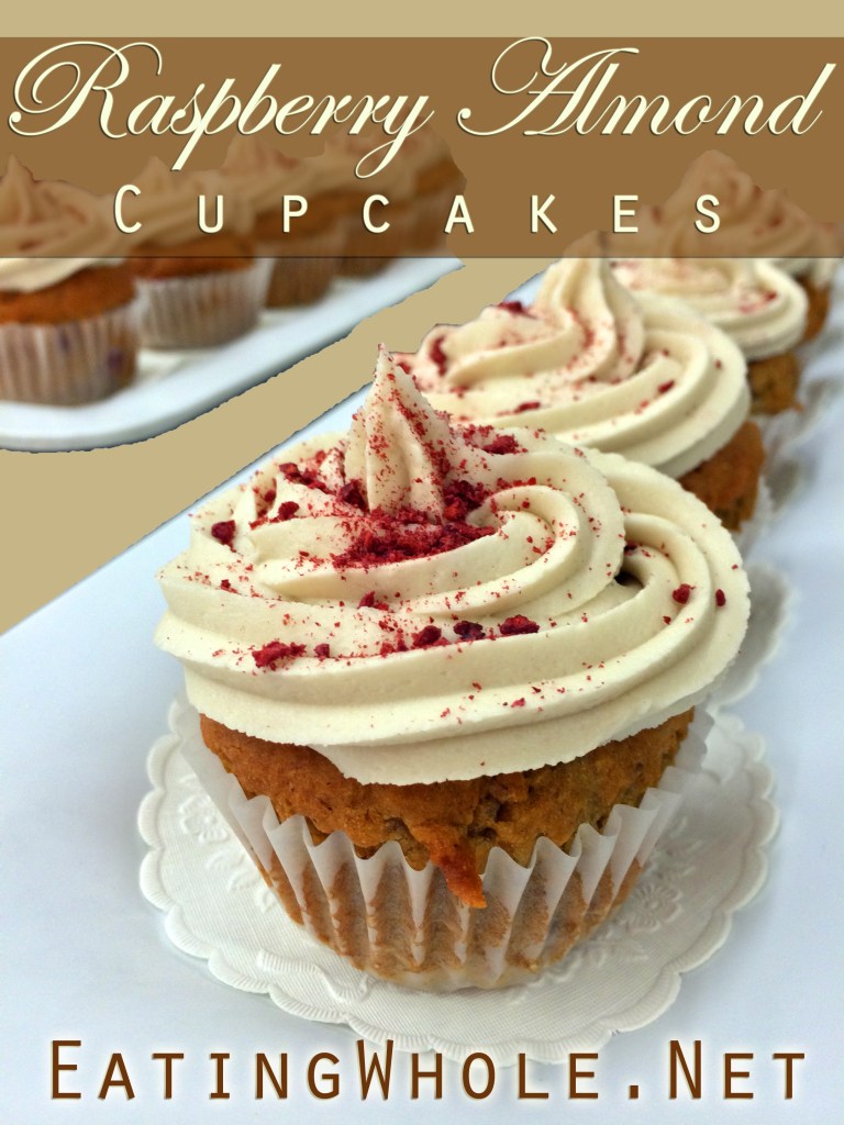 raspberry almond cupcakes 1 title