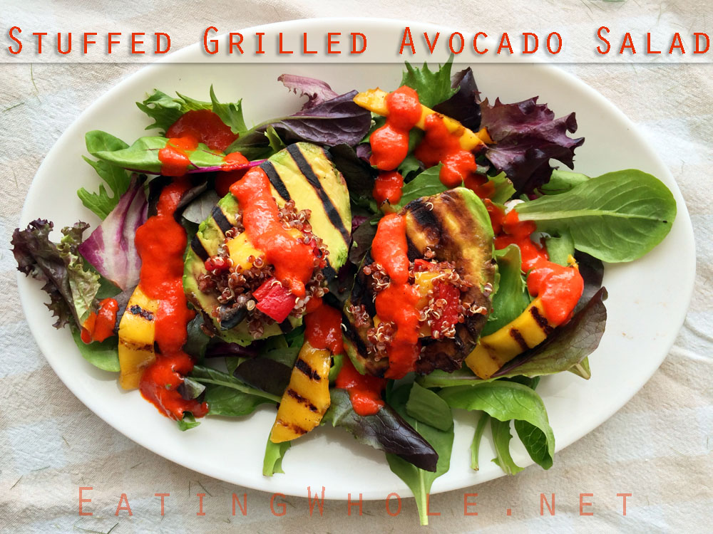 Stuffed Grilled Avocado Salad