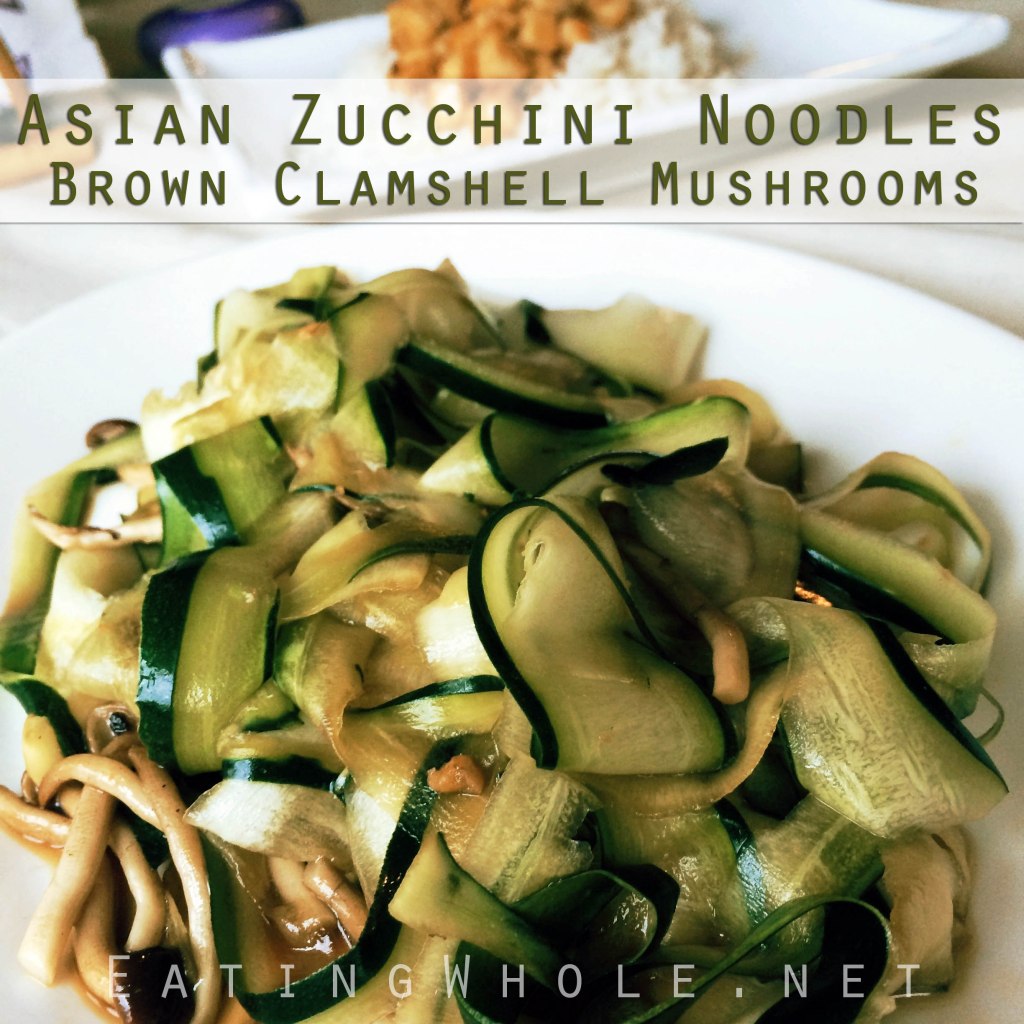 Asian Zucchini Noodles with Brown Clamshell&nbsp;Mushrooms