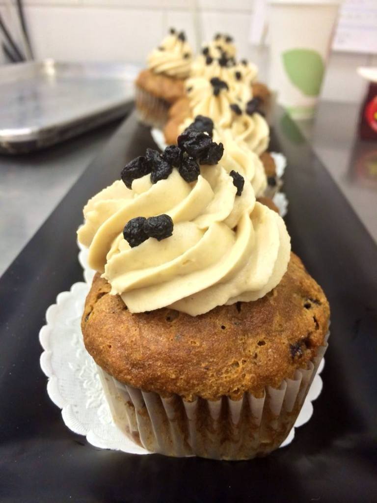 blueberry pancake cupcake