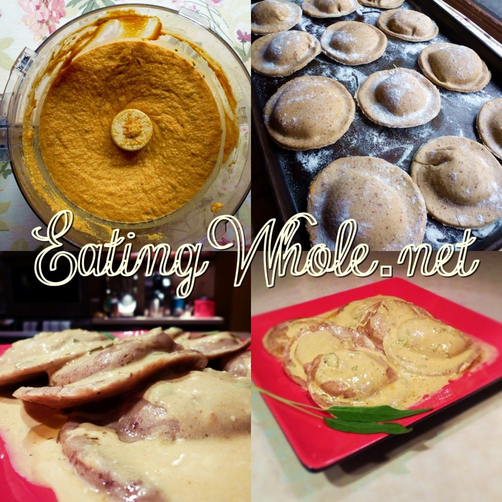 pumpkin raviolis labeled